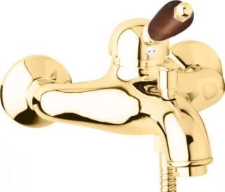 Смеситель для ванны и душа однорычажный, золото Cezares ELITE-VM-03/24-Nc